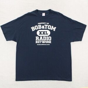 Murina Bob & Tom Radio Show T-Shirt Mens 2XL Blue Short Sleeve Cotton